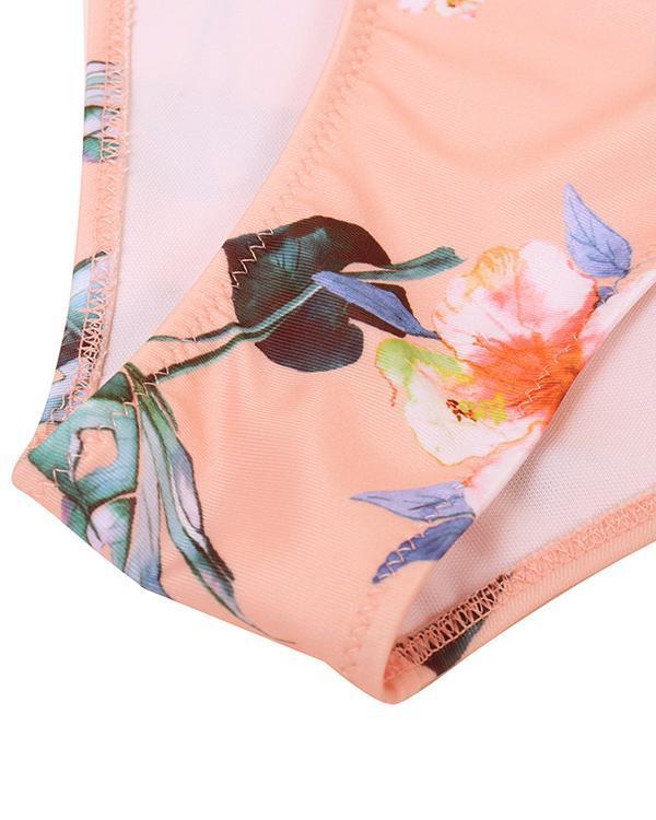 Ruffled Print Bikini swimsuit