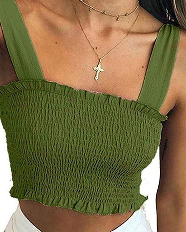 Summer Sexy Solid Color Lace Bow Straps Tube Top Sleeveless Strap Vest
