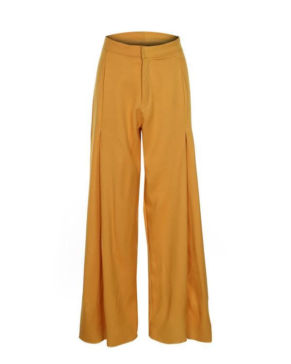 Solid High Waist Sexy Soft  Bottoms Loose Stylish Casual Pants