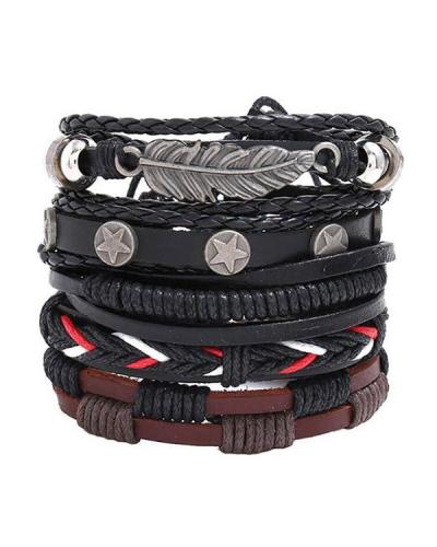 Men's PU Leather Braided Bracelet