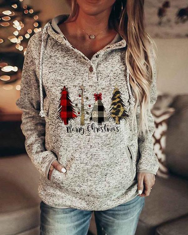 Women Fashion Print Long Sleeves Christmas Sweatshirt(6 Patterns)