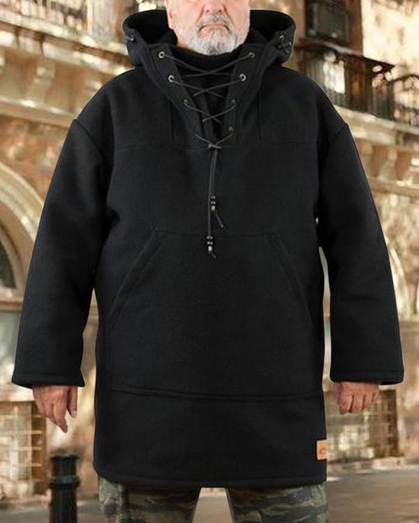 Casual Woolen Men's Trendy Coat