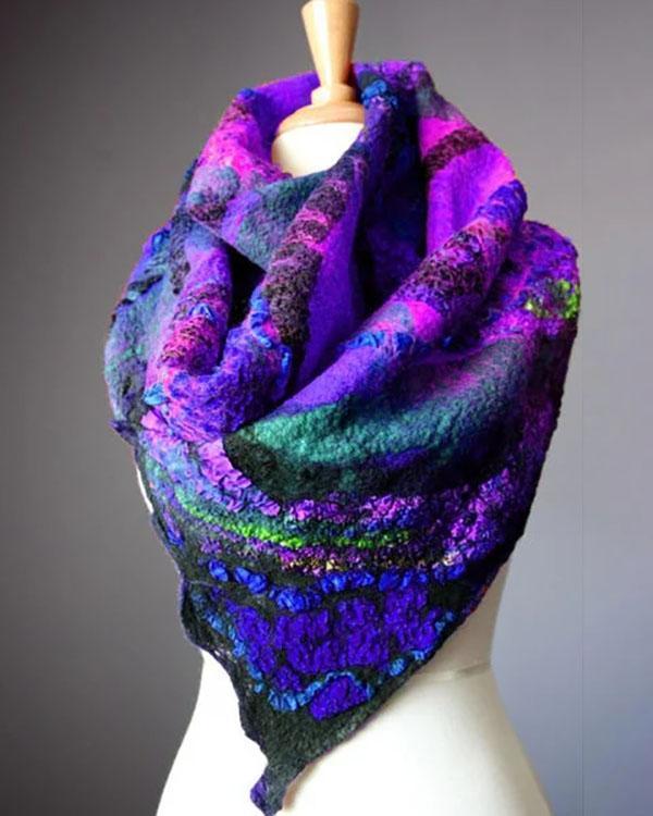 Women Colorful Winter Holiday Scarves