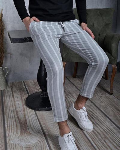 Double Stripe Men's Casual Pants