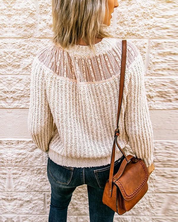 Trendy Patchwork Sweety Sweater