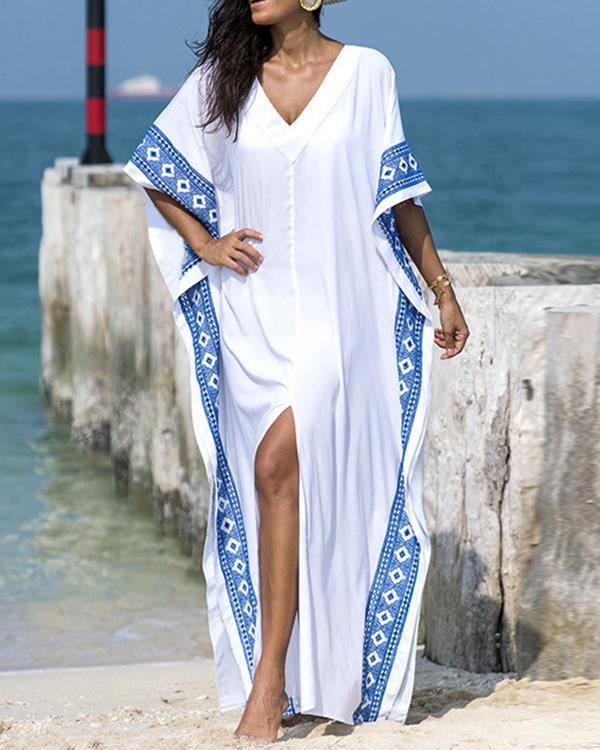 Summer Vacation Style Loose Dress Bikini Cover Up