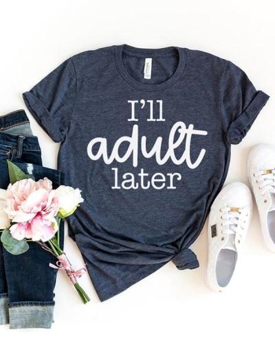 Casual Letter Print Tees T-shirt