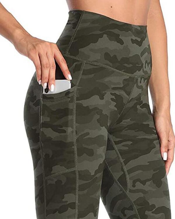 Camouflage Pocket Fitness Legging Yoga Pants