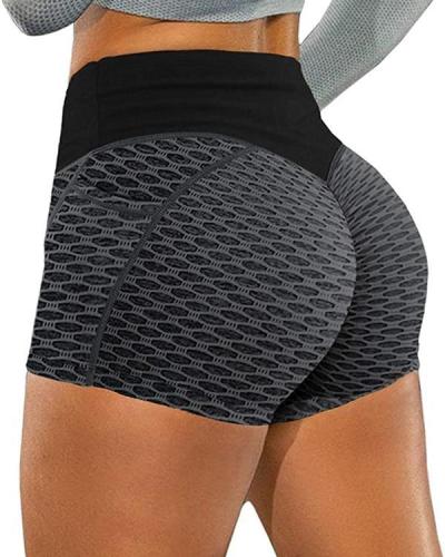 Women High Waisted Butt Lifter Yoga Fitness Shorts