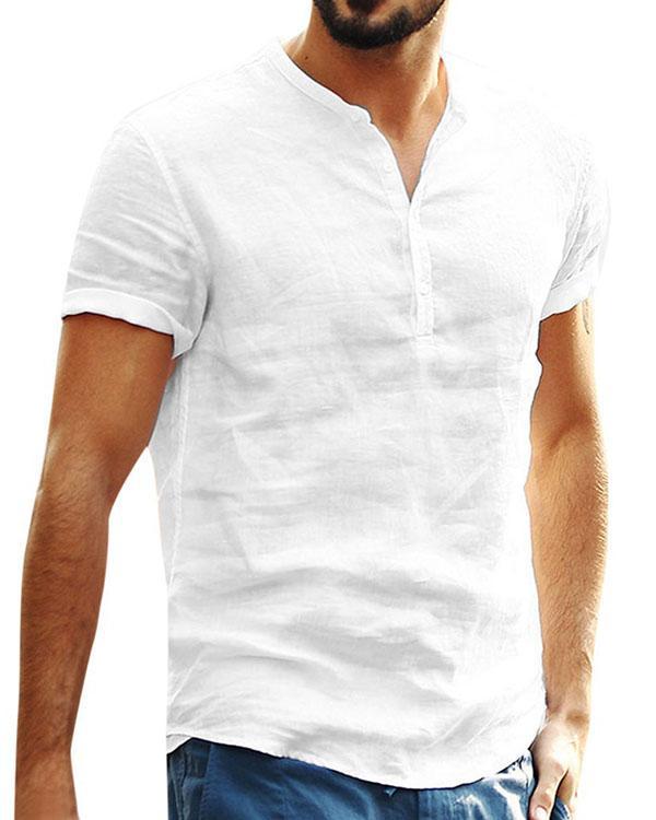 Mens Multi Color Cotton Blend Solid Casual Shirts