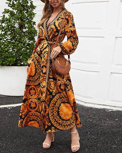 Bohemian Beach Dress With Big Swing