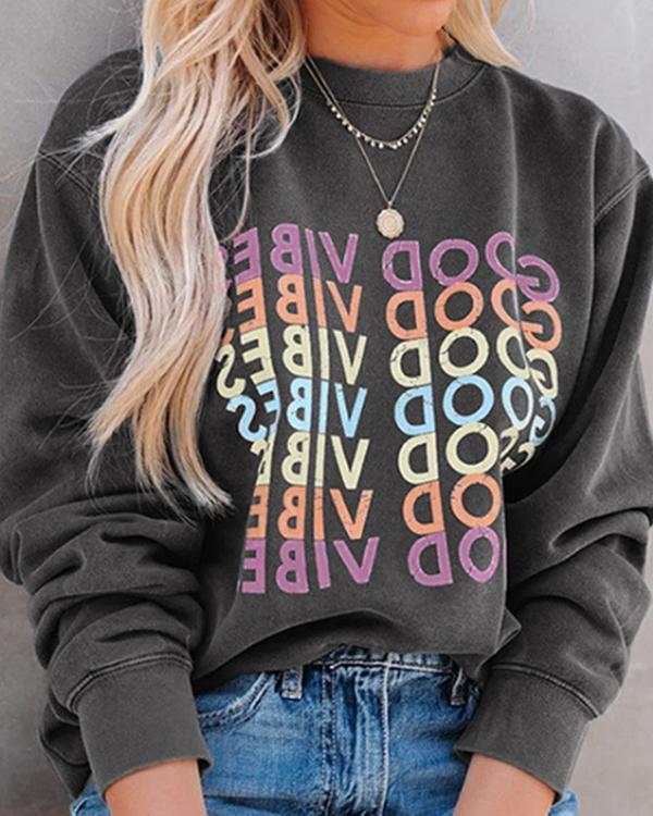 Good Vibes Graphic Sweatshirt