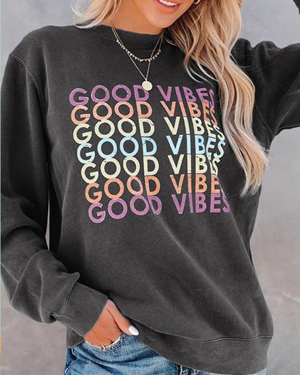 Good Vibes Graphic Sweatshirt
