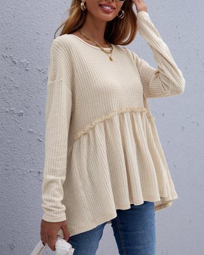 Casual Long-sleeve Women's Blouse Sweater