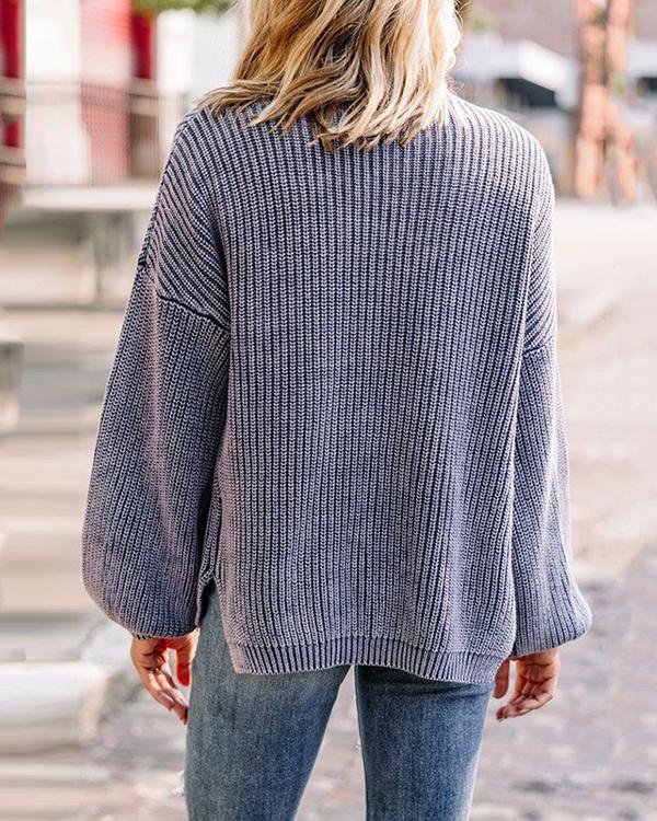 Patchwork Regular Thin Fall Women's Sweater