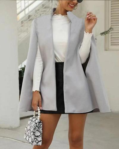 Fashion Sleeveless Woolen Coat