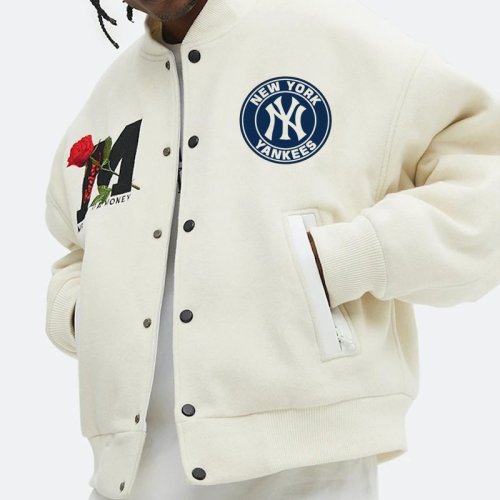 Rose forever new york yankees baseball jacket