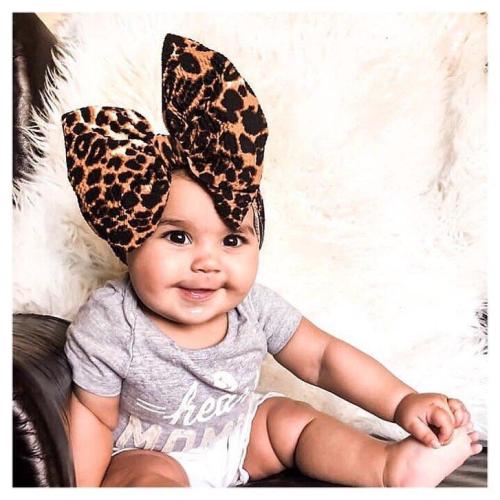 Baby 3D Big Bowknot Leopard Headband