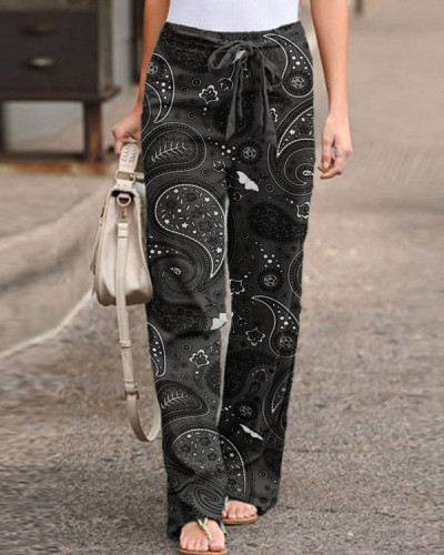 Women's Paisley Graphic Loose Pants