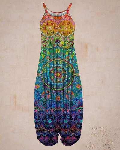 Casual Sports Straight Pants Wide Leg Jumpsuit