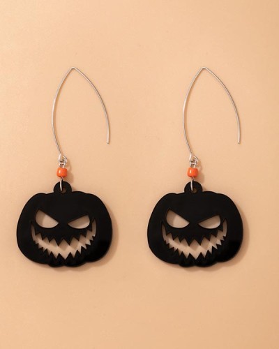 Pumpkin Ghost Devil Cartoon Grimace Earrings
