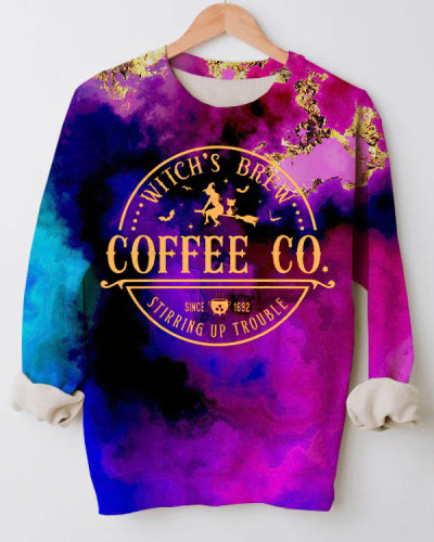 Witches Brew Coffee Co Tie Dye Sweatshirt