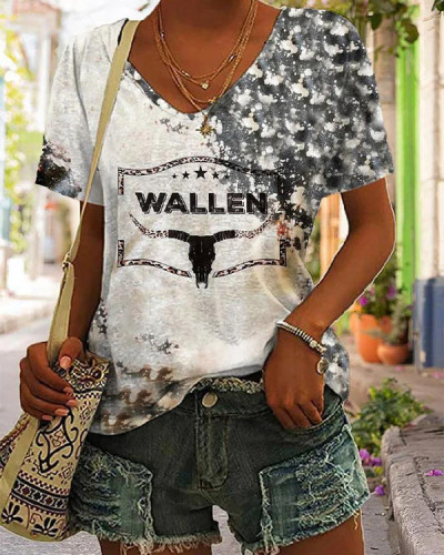 Women's Wallen Dangerous Album Tie Dye Print T-Shirt