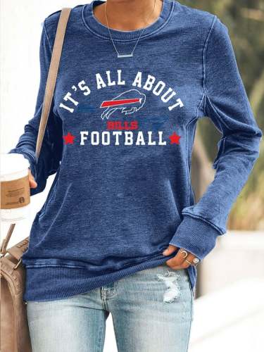 Rugby Print Long Sleeve Casual T-Shirt