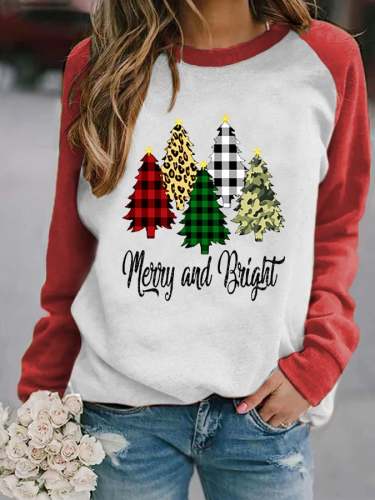 Women's Merry And Bright🎄 Casual Sweatshirt