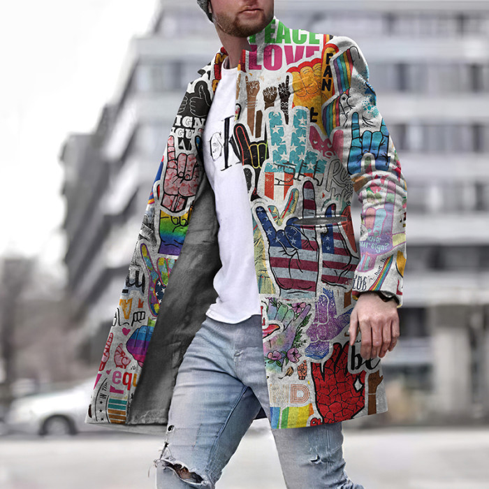 Fashion Street Love And Peace Coat