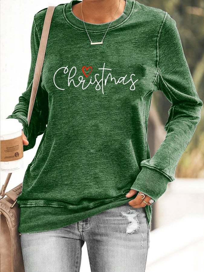 Christmas Begins With Christ Casual Printed Sweater