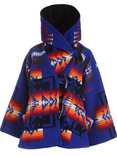 Women's Western Pattern Woolen Coat