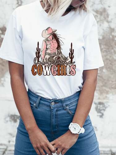 Cowgirls Print T-Shirt