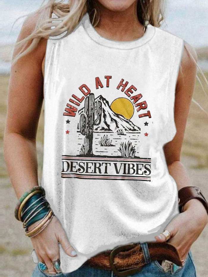 Women's Wild At Heart Casual Loose Print Top