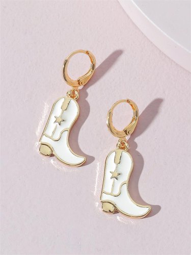 Women's Western Cowgirl Boots Cute Earrings
