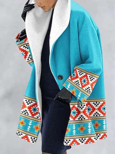 Women's Vintage Western Aztec Coat