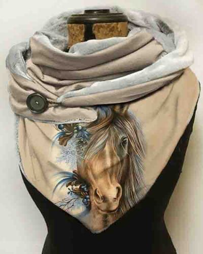 Horse Print Casual Scarf
