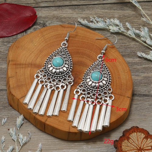 🔥Last Day 75% OFF🎁Pair of Round Bead Turquoise Earrings