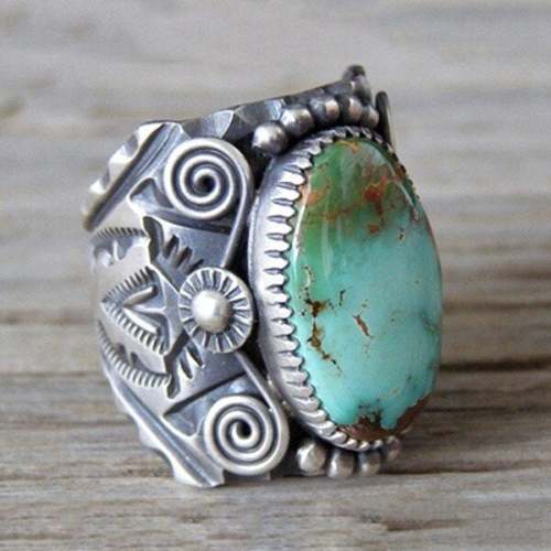 🔥Last Day 75% OFF🎁Vintage Turquoise Swirl Ring