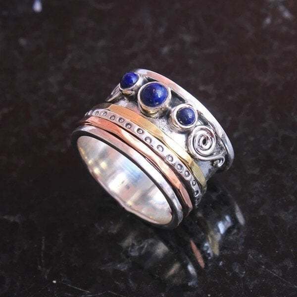 🔥Last Day 75% OFF🎁Bohemian Sapphire Meditation Ring