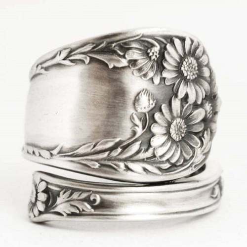 🔥Last Day 75% OFF🎁🌻Vintage Sunflower Ring💖