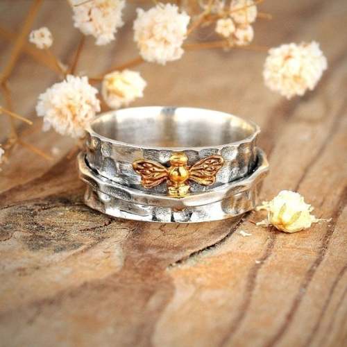 🔥Last Day 75% OFF🎁Spinner Bee Ring