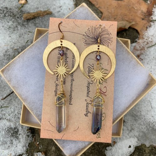🔥Last Day 75% OFF🎁Natural Life Gemstone Gold Earrings