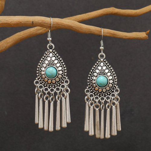 🔥Last Day 75% OFF🎁Pair of Round Bead Turquoise Earrings