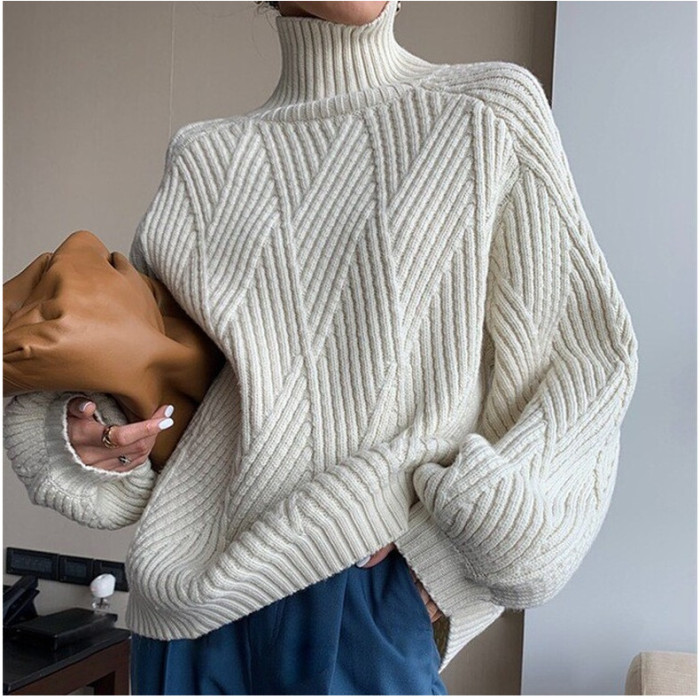 Lazy Style Turtleneck Sweater