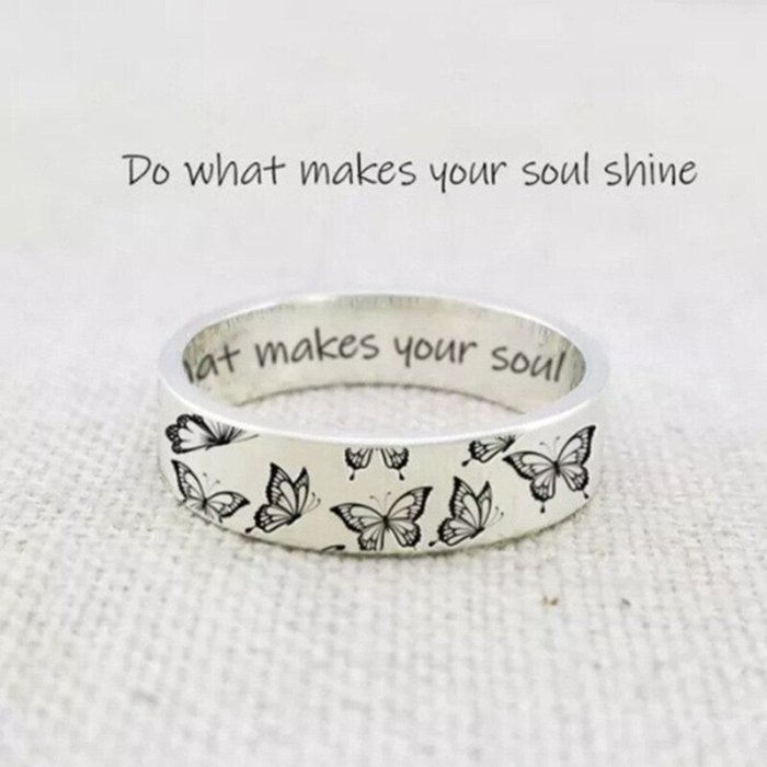 Butterfly Ring-''Do what makes your soul shine''