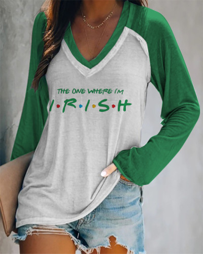 Women's St. Patrick's Day The One Where I'm Irish Loose T-Shirt