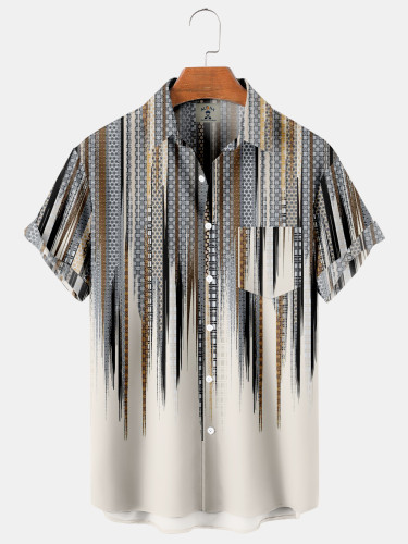 Trendy Western Ethnic Vintage Short Sleeve Shirt