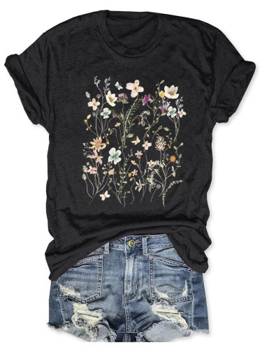 Boho Wildflowers Cottagecore T-shirt