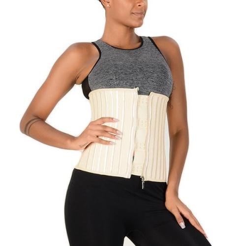 ZIPPER + INNER BREASTED 29 STEEL BONE RUBBER CORSET